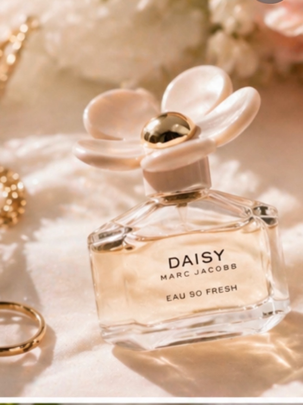 Marc Jacobs Daisy Mini Bottle in Clear and White collectible